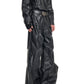 【25s Sep.】Punk Style Deconstructed Patchwork PU Leather Pants