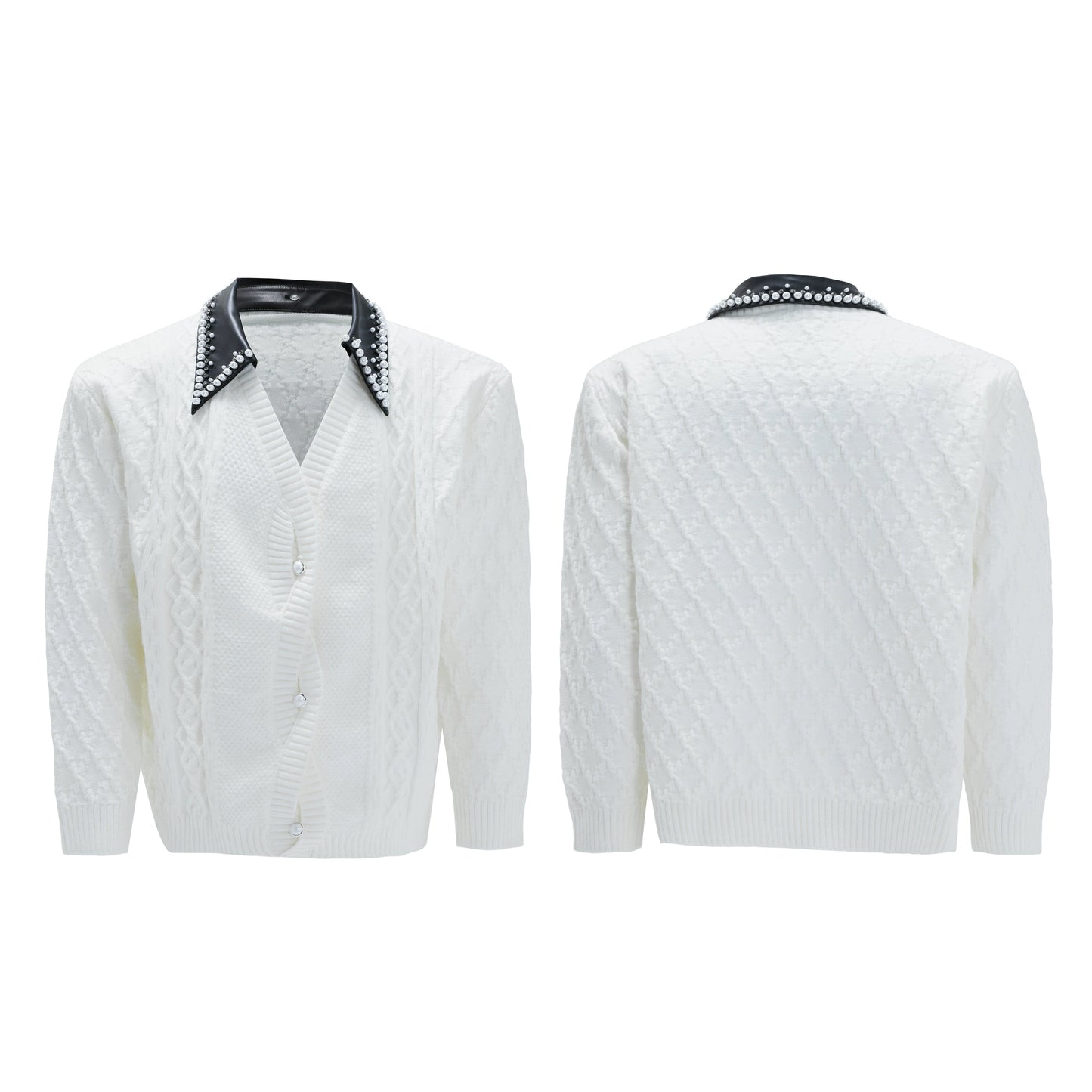 【25s Nov.】Elegant and Luxurious Vintage Handmade Pearl Sweater