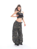 【25s Apr.】Washed Camouflage Scimitar Baggy Pants