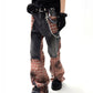 【25s Jul.】Plaid Panel Baggy Jeans
