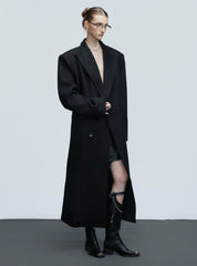 【25s Nov.】Woolen Slim-fit Trench Coat