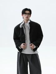 【26s Jan.】Eagle-Embroidered Harrington Padded Fur-Collar Jacket