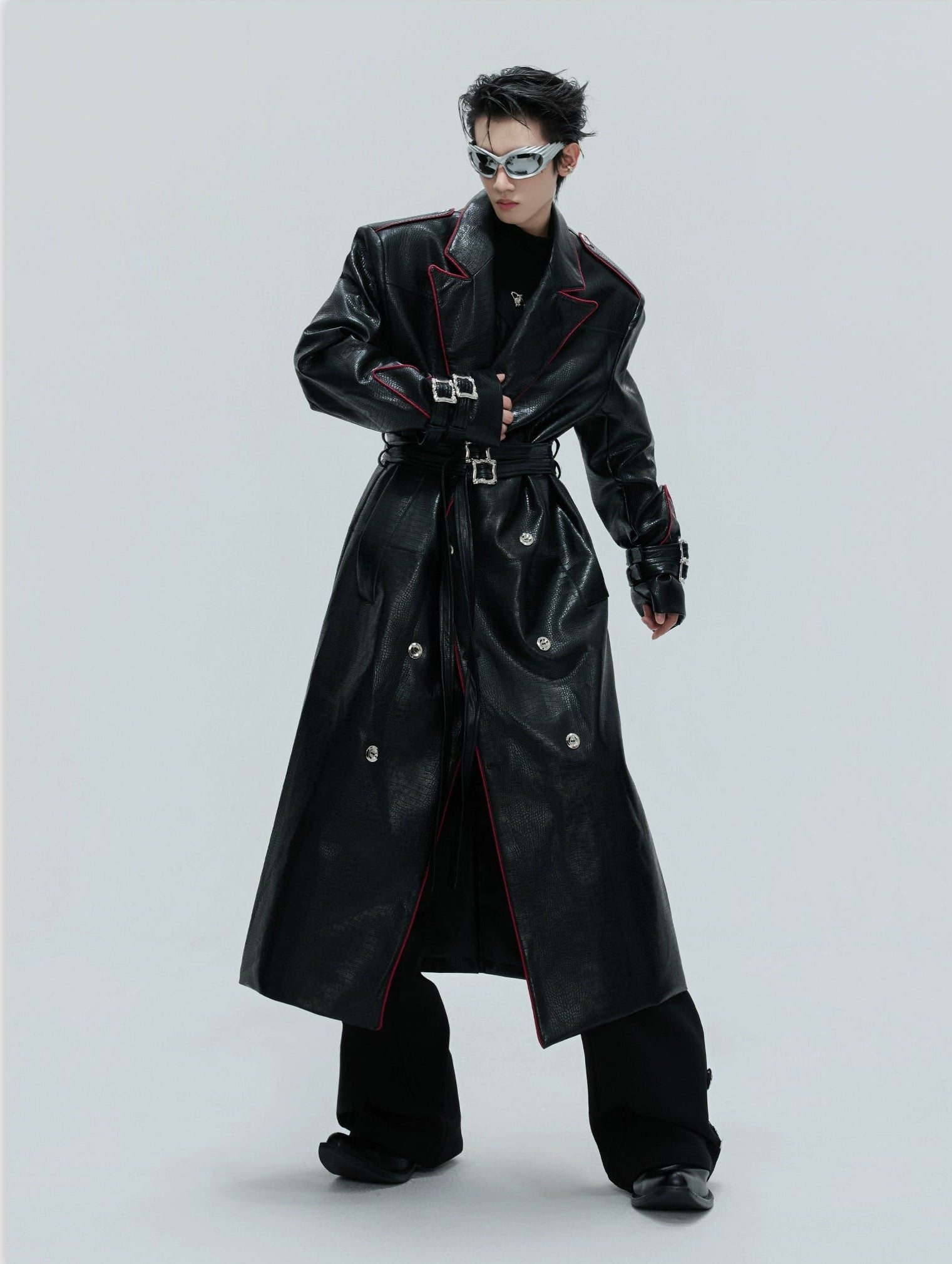 【25s Nov.】Heavy Deconstructed Crocodile Leather Coat