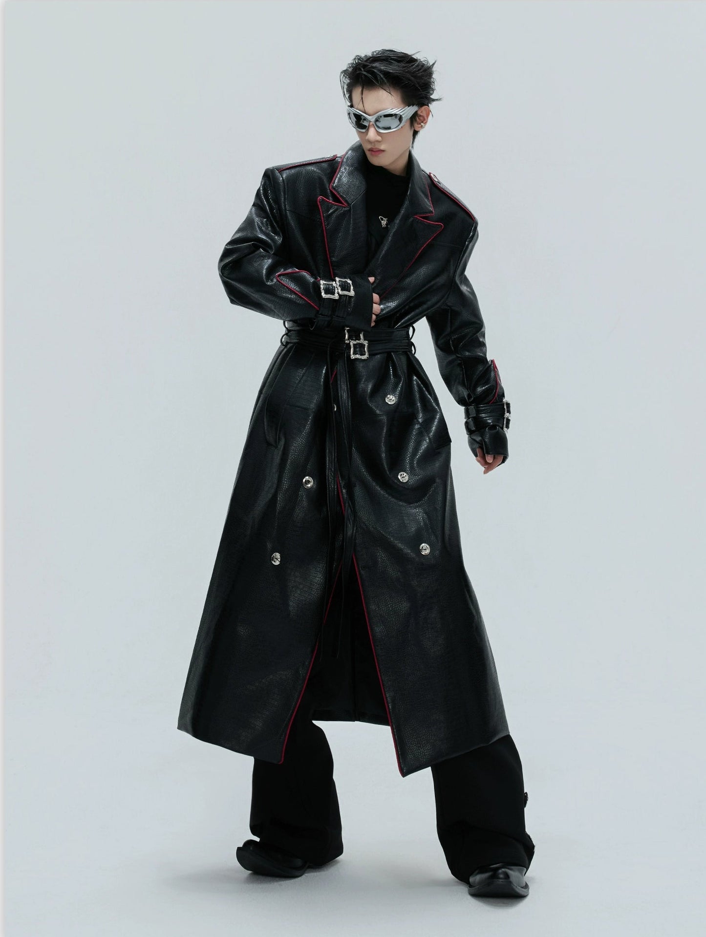 【25s Nov.】Heavy Deconstructed Crocodile Leather Coat