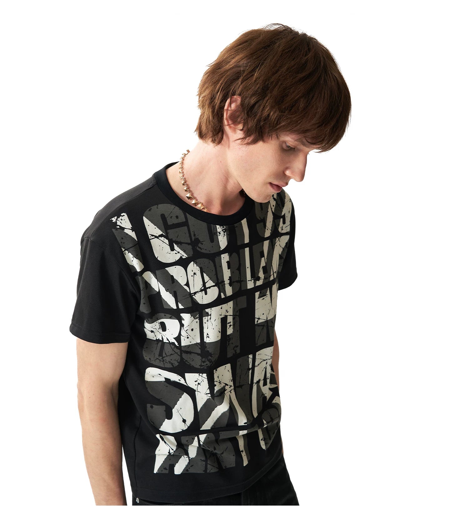Slogan Graphic Fitted Street Tee