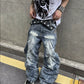 【25s Jun.】Washed Wrinkled Loose Jeans