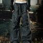 【25s Nov.】Distressed Layered Pleated Multi-pocket Cargo Pants