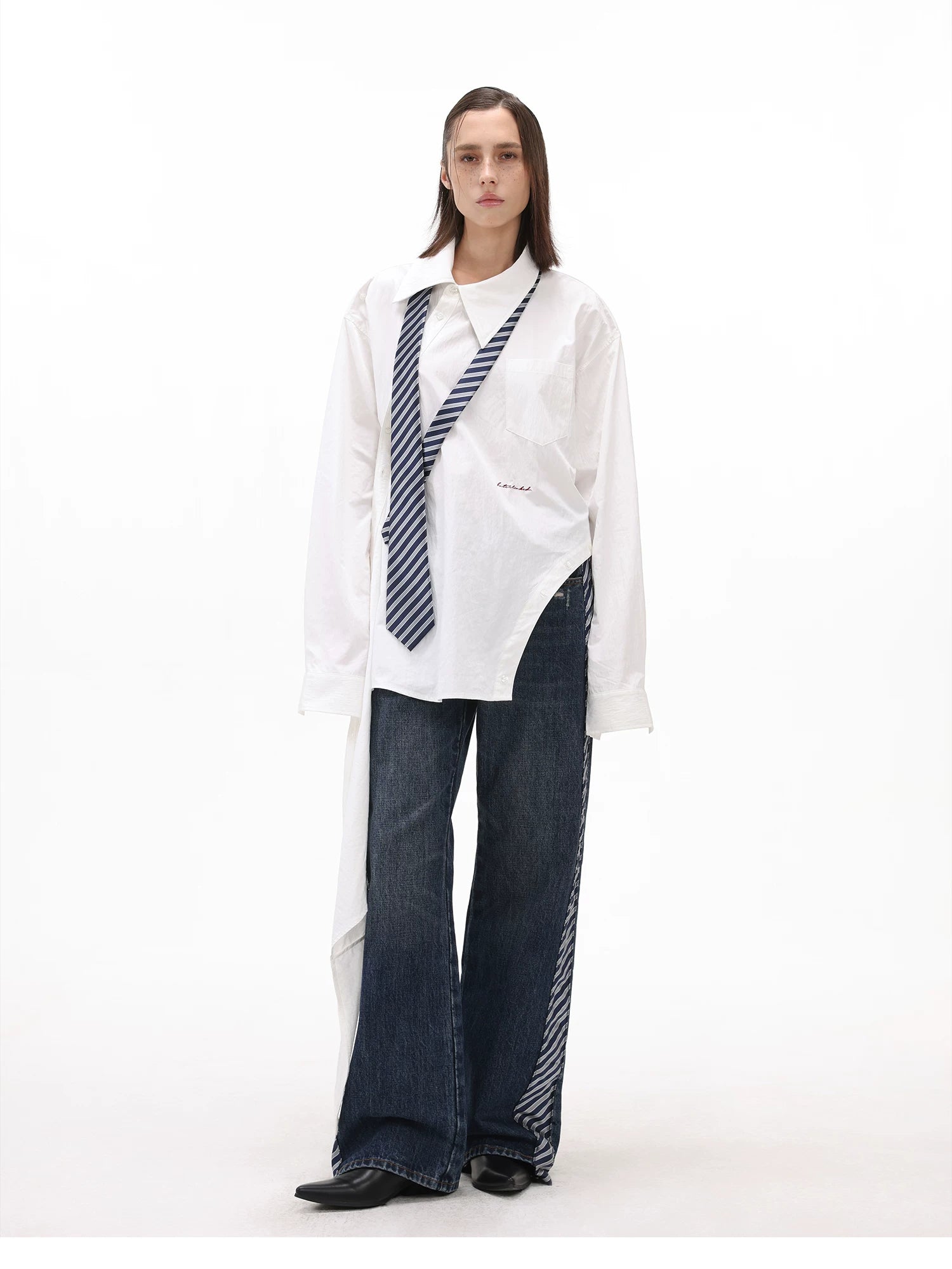 【26s Apr.】Deconstructed Convertible Panel Button-Up Shirt
