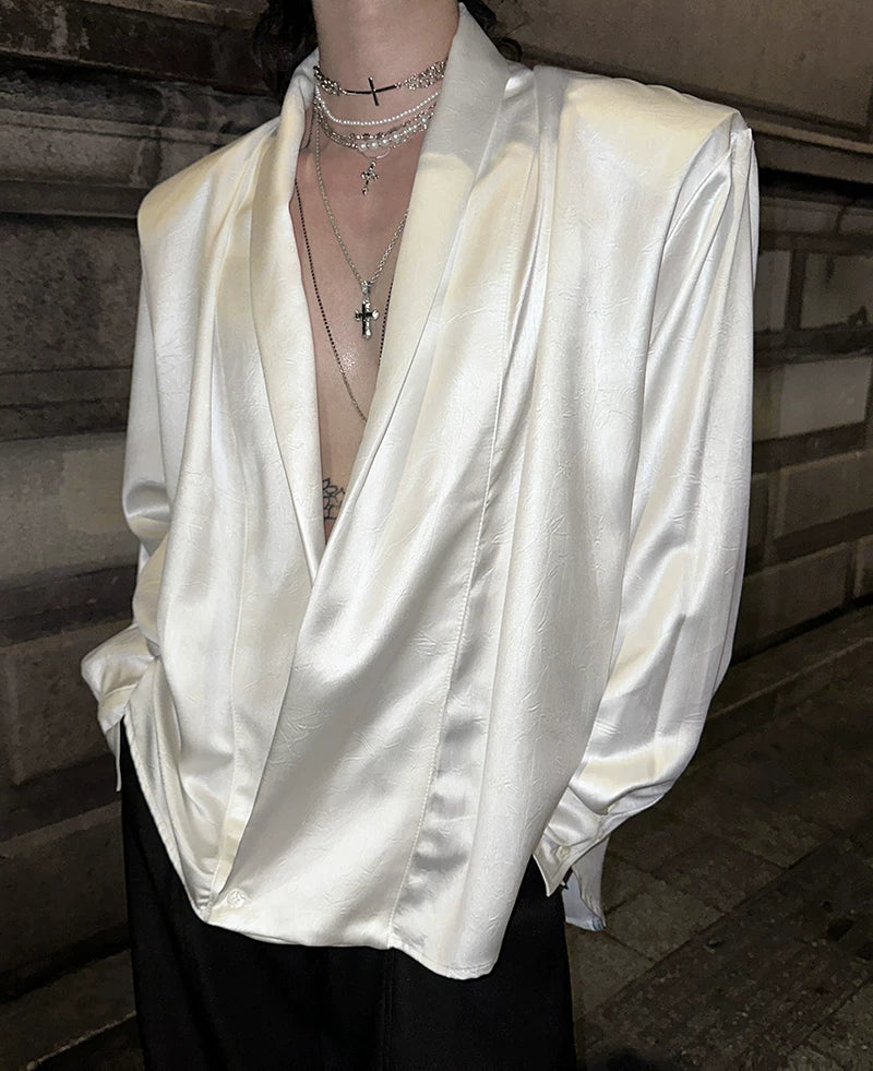 【26s Jan.】Minimal Leather Long-Sleeve Shirt