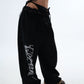 【25s Jul.】Fake Two-piece Lace Ruffled Patchwork Pants