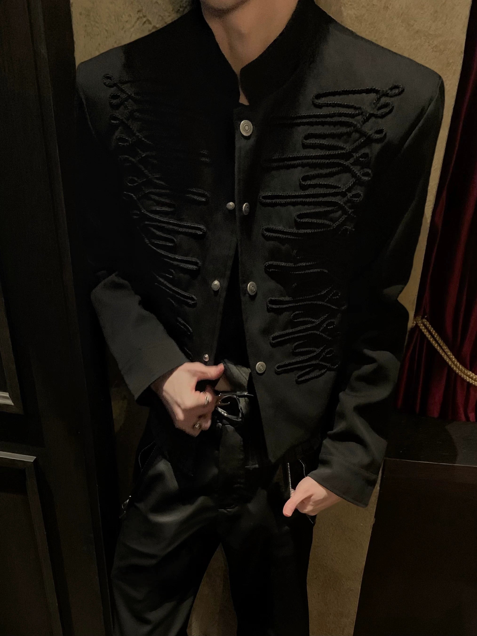Knight Corded Embroidered Napoleon Jacket
