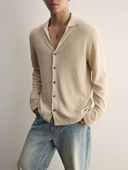 King's Gift Linen Blend Knit Cardigan