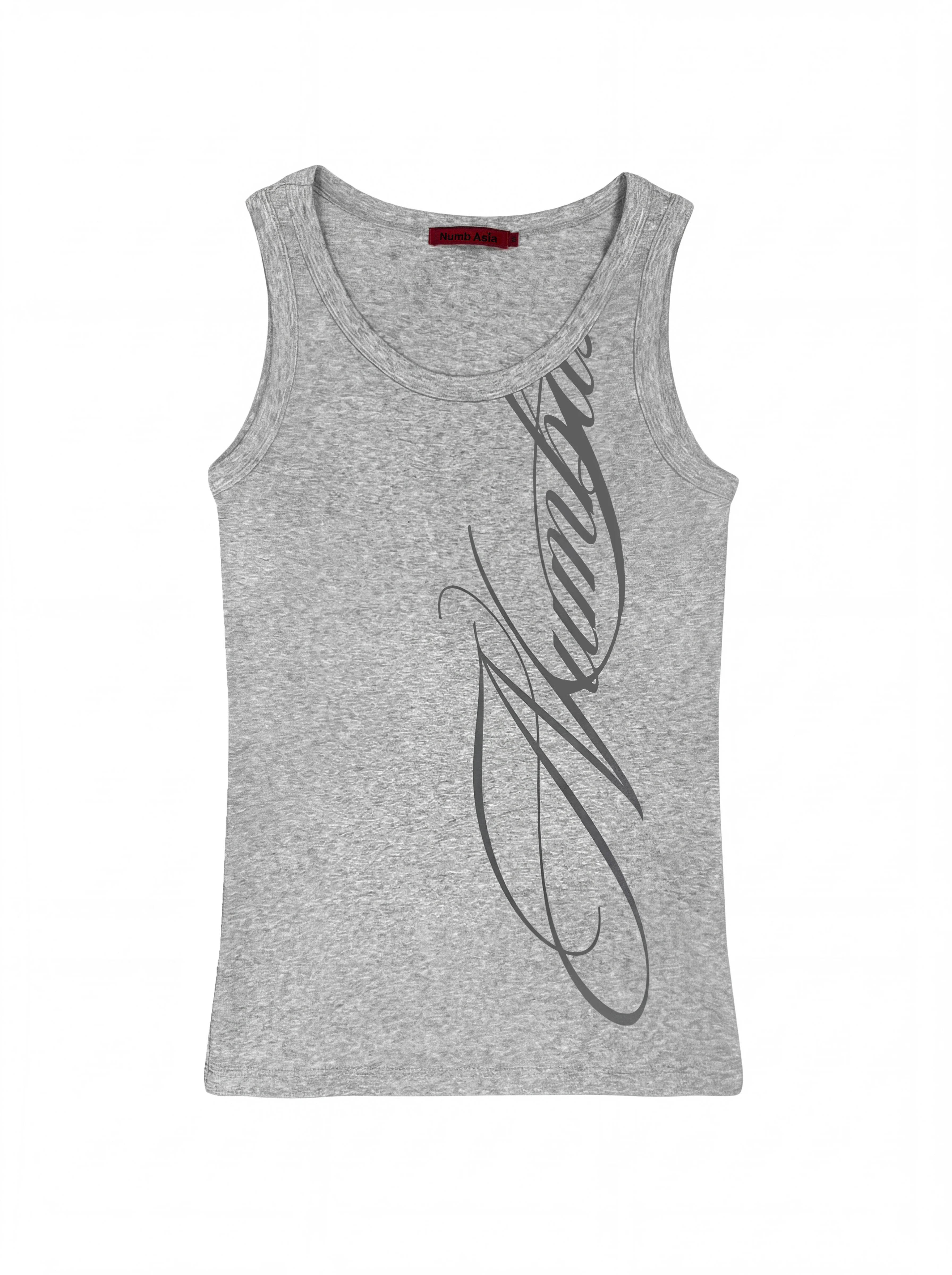 Script Graphic Compression Tank Top