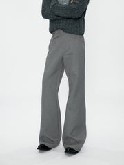 Cross-Over Embroidered Flared Trousers