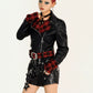 【25s Oct.】Punk Rock Plaid Leather Jacket