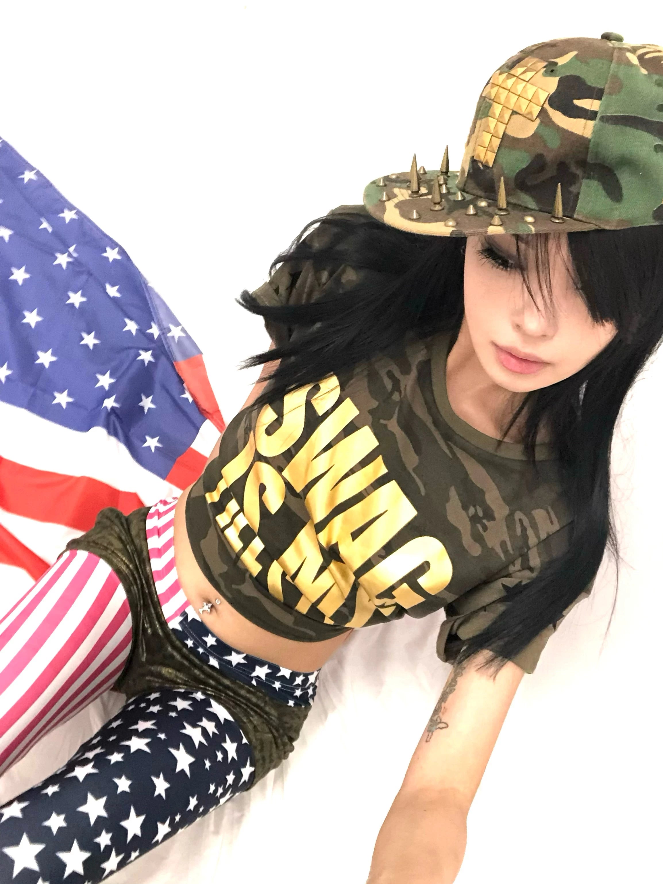 Gold Foil Camo Star Tee