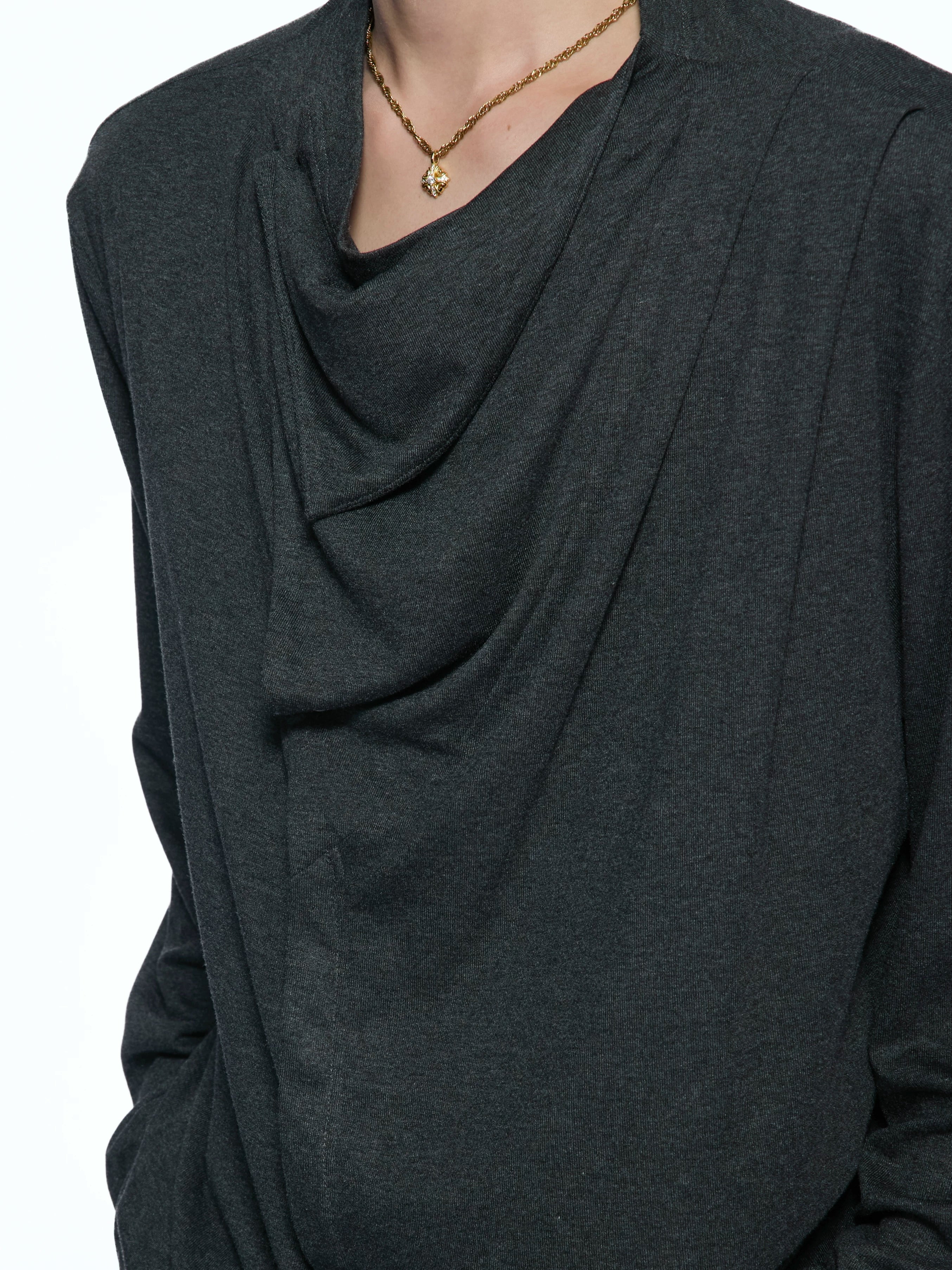 Multi-Form Draped Long Sleeve Base Layer