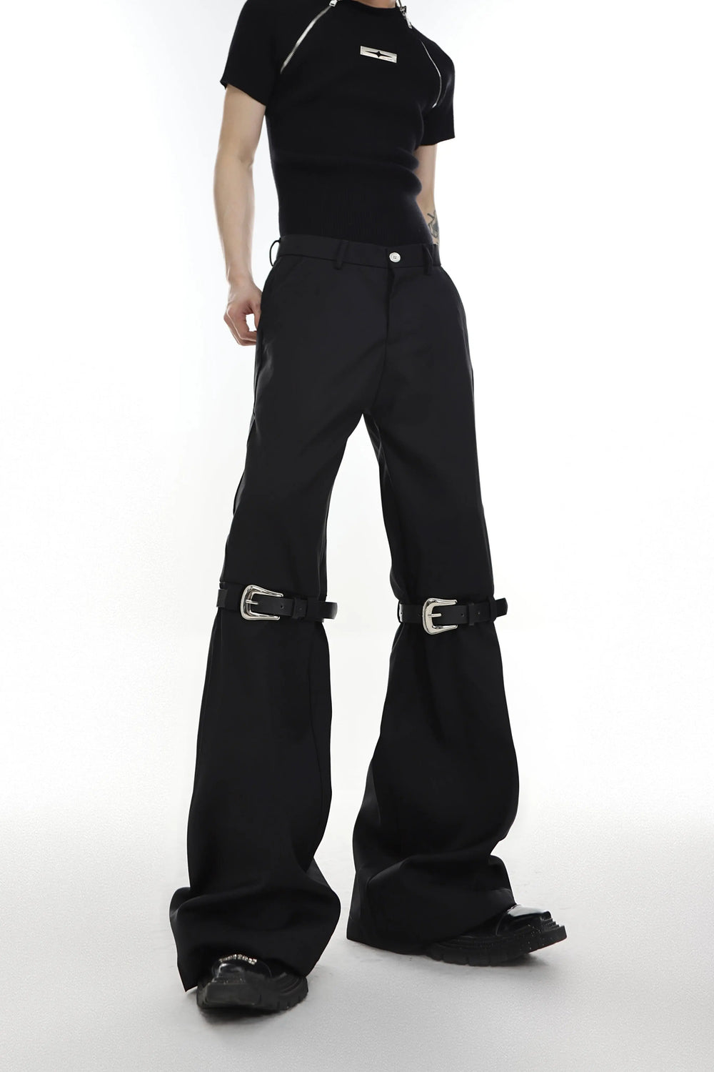 【23s Jun.】Flared Belt Trousers ArtsKoreanMan