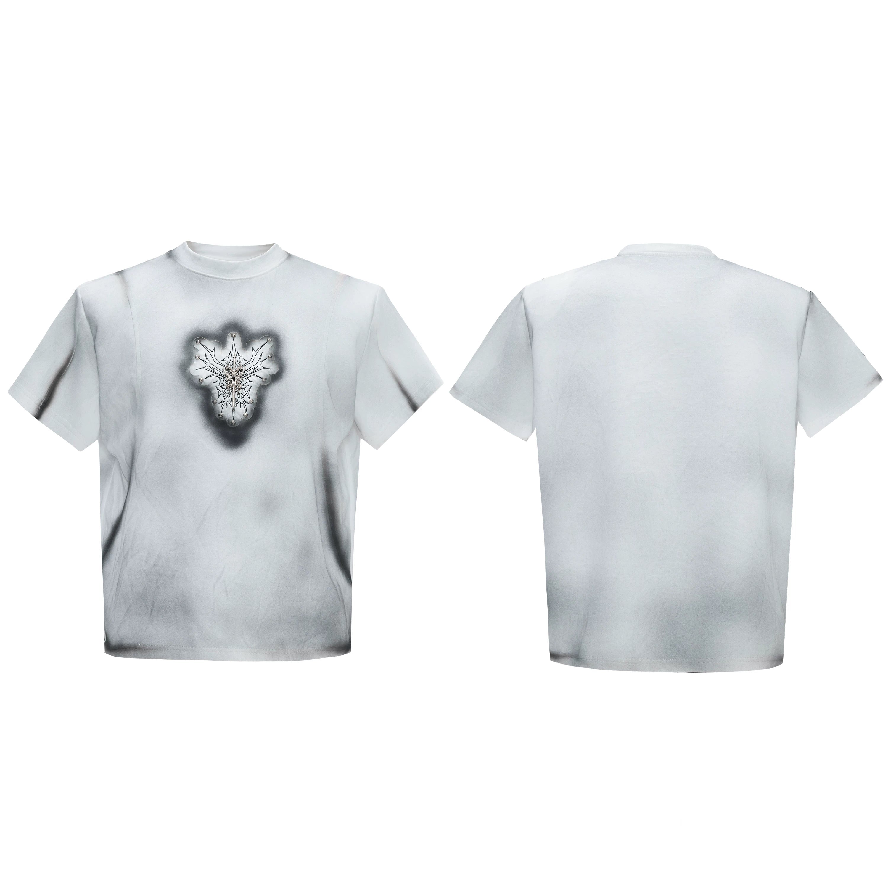 Hand-Painted Gradient Shoulder Tee