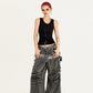 【25s Oct.】Punk Heavy-duty Raw-edge Washed Distressed Jeans