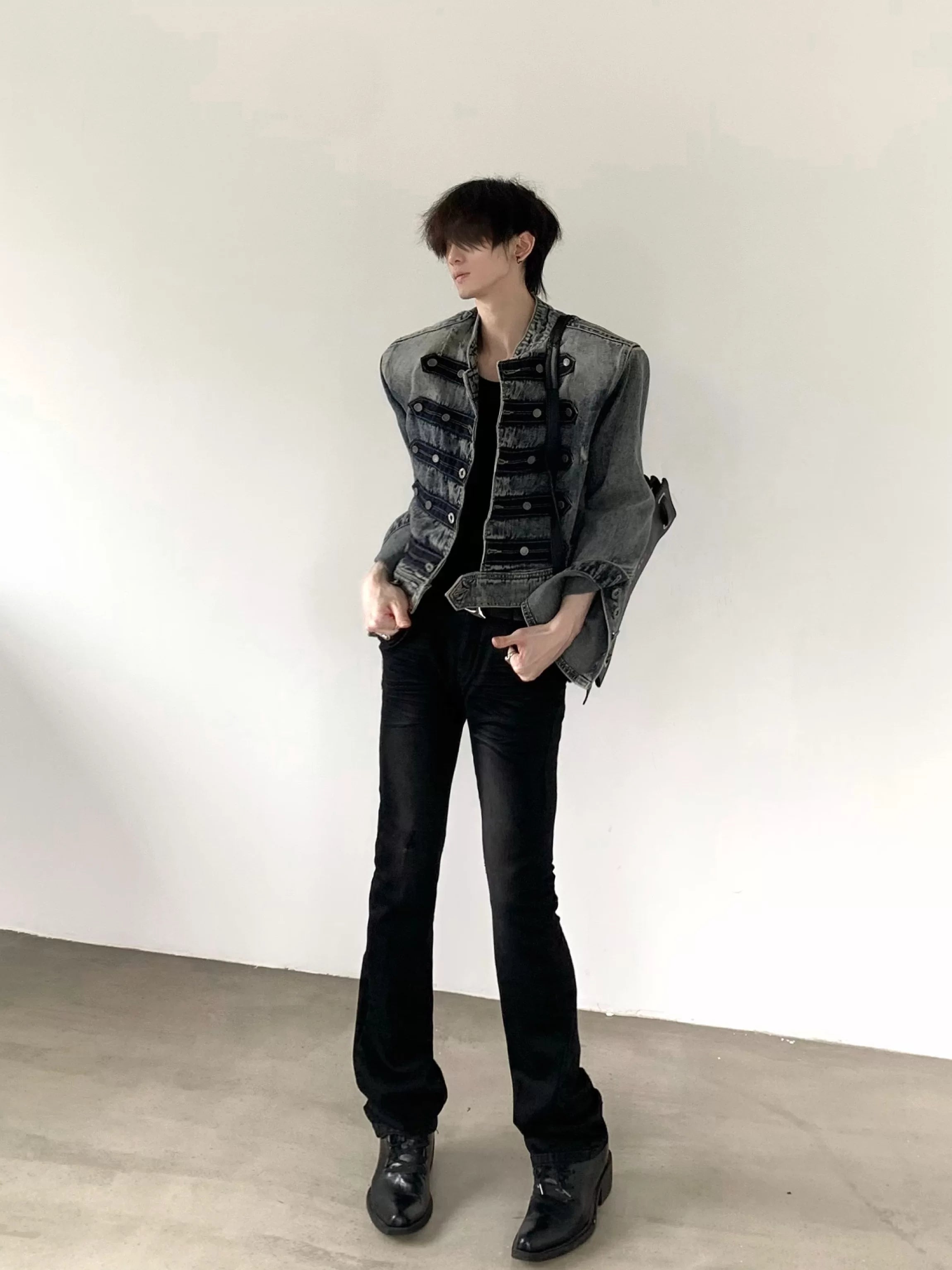 Vintage Knight Napoleon Denim Jacket