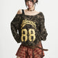 【25s Aug.】Camo Slanted Off-Shoulder Long Sleeve
