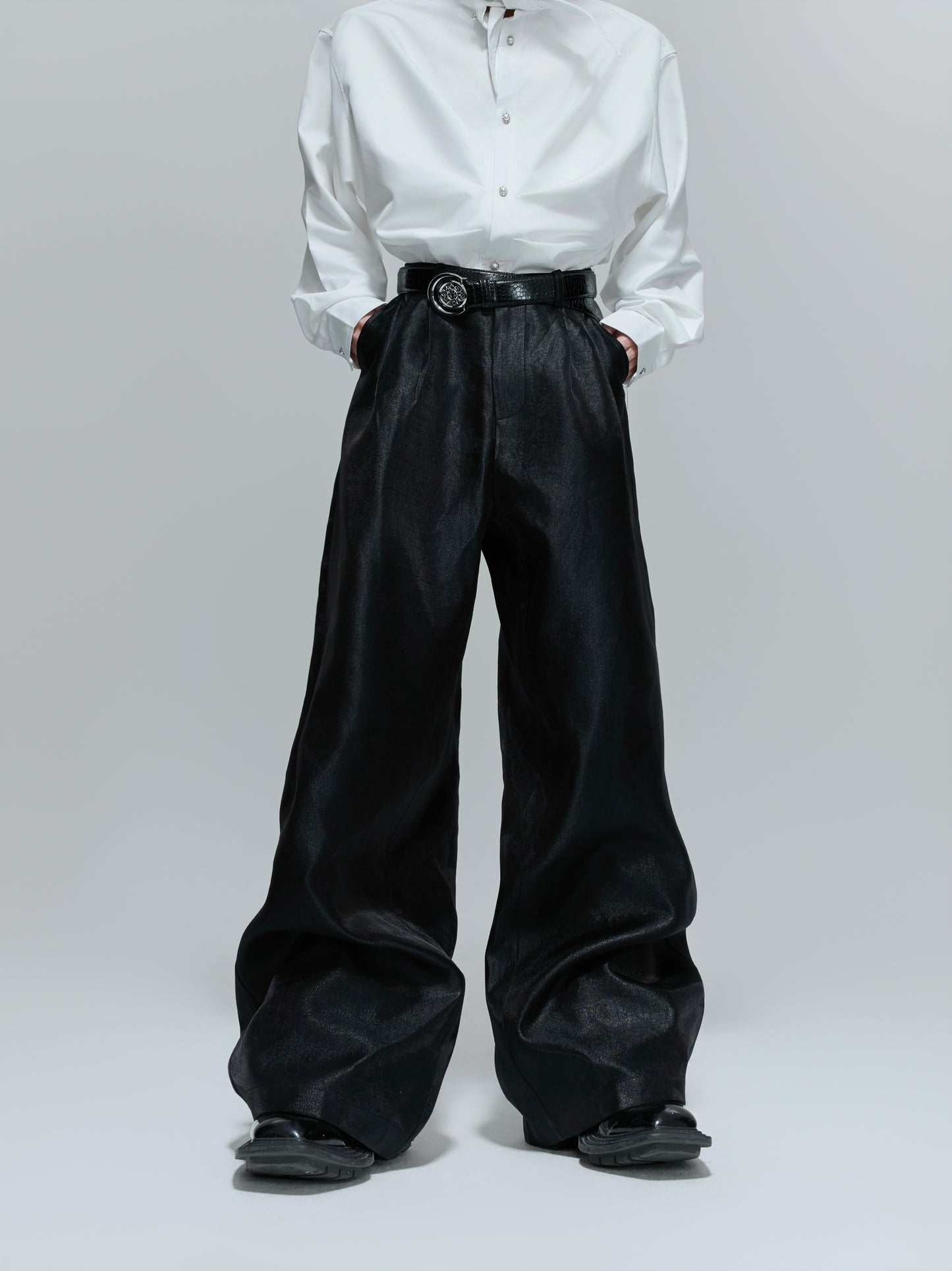 【25s Nov.】Pleated High-waisted Versatile Straight Leg Pants