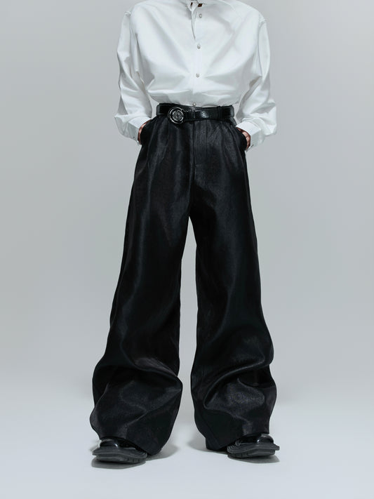 【25s Nov.】Pleated High-waisted Versatile Straight Leg Pants
