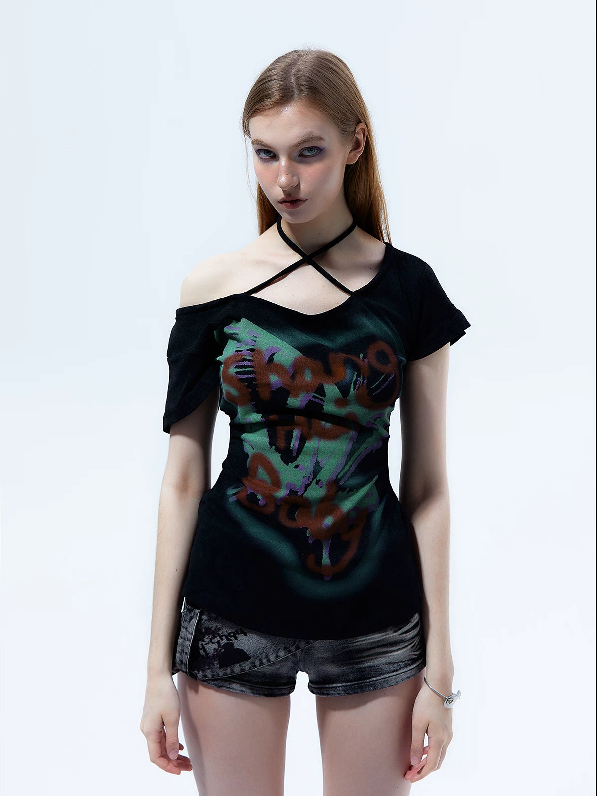 Y2K Sexy Butterfly Print T-shirt