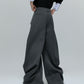 【25s Nov.】Vertical Striped Draped Trousers