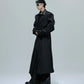 【25s Nov.】Long Patchwork Leather Casual Trench Coat