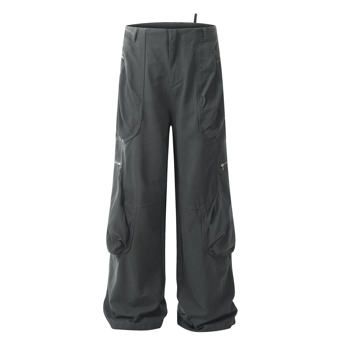 【25s Jul.】Vintage Deconstructed Multi-Pocket Wide-Leg Pants