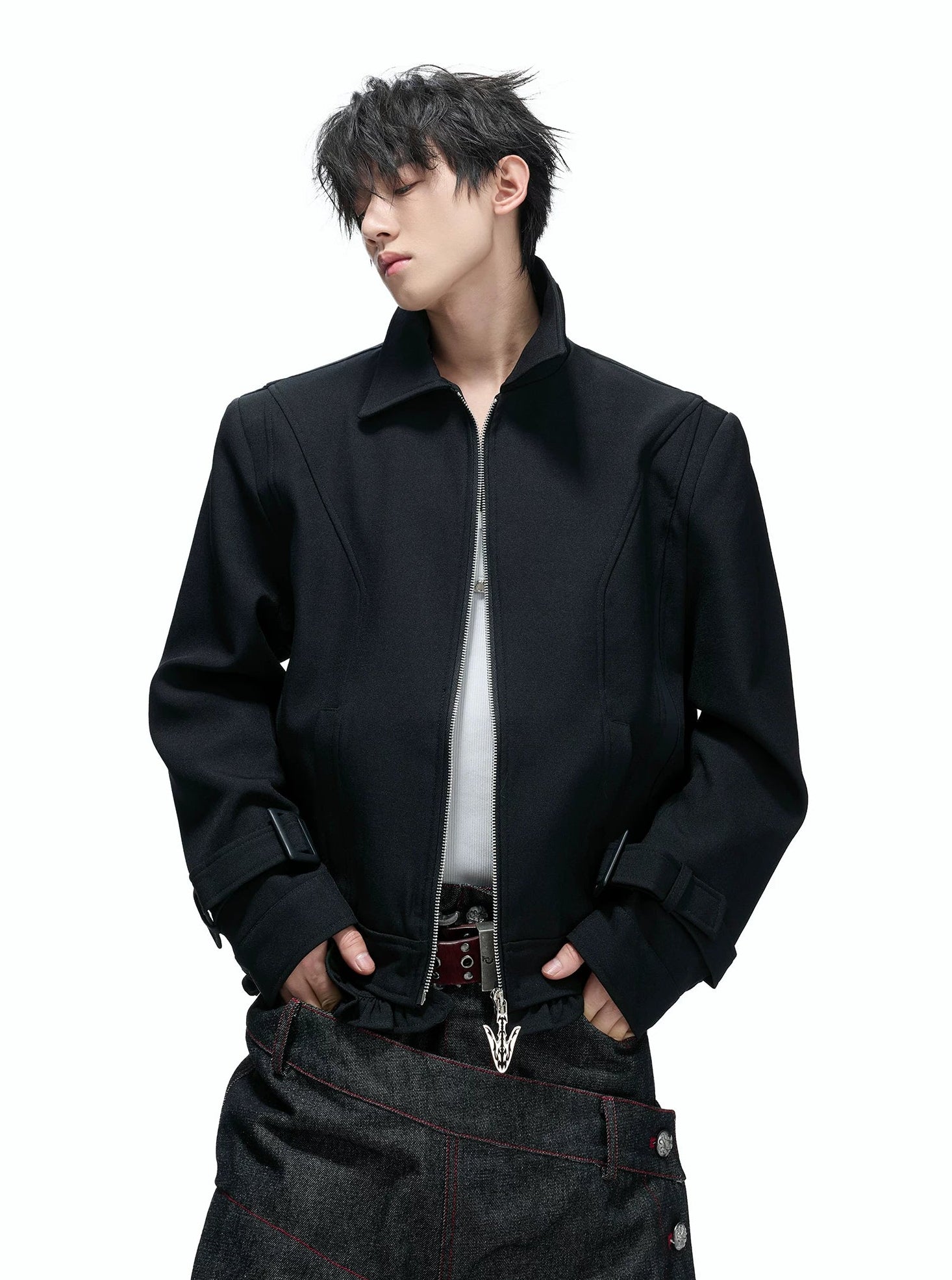 Spine Heavy Embroidered Patchwork Jacket