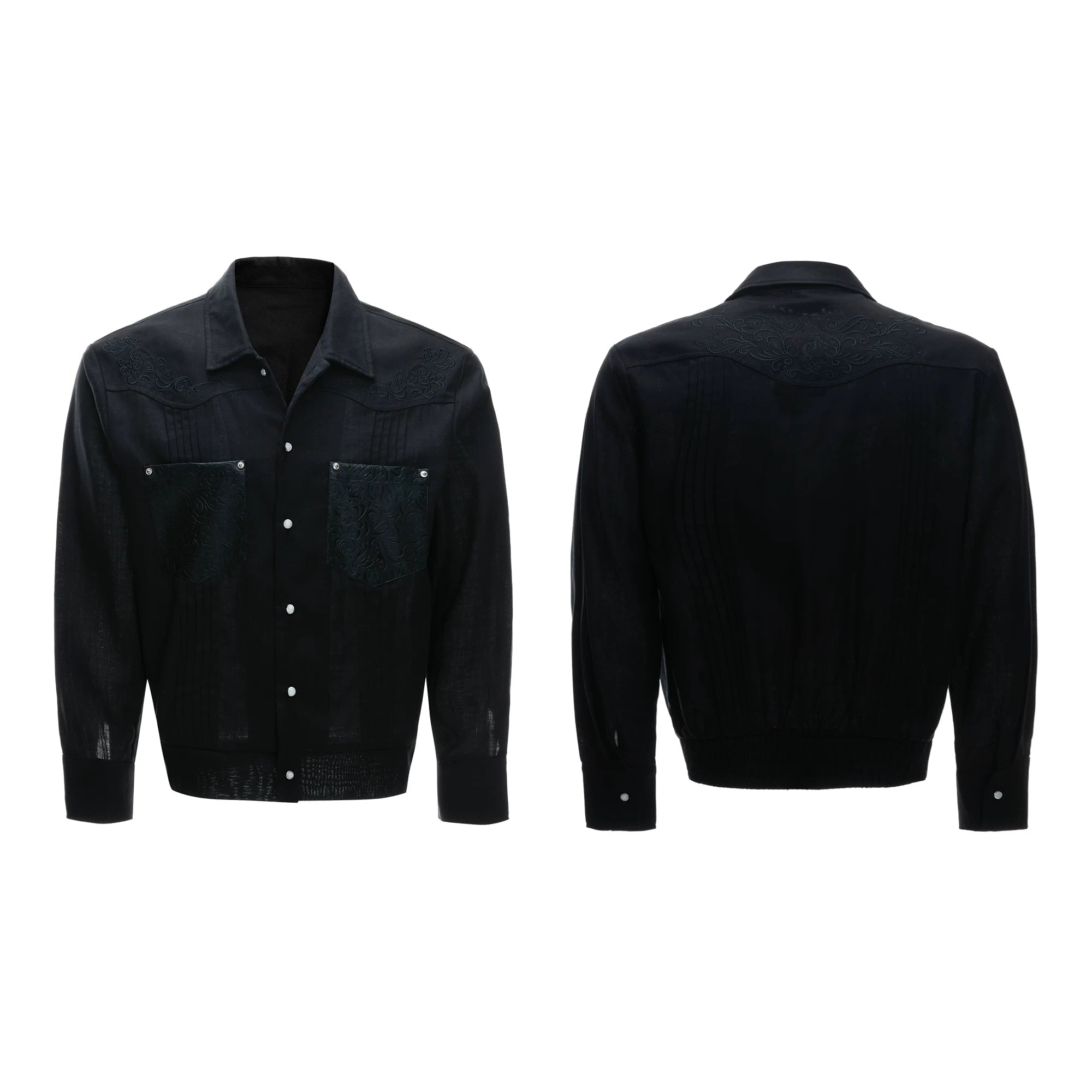Embroidered Pleated Relaxed Shirt / Pants