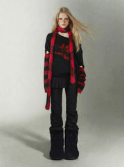Punk Rock Detachable Sleeve Hot Girl Y2K Sweater