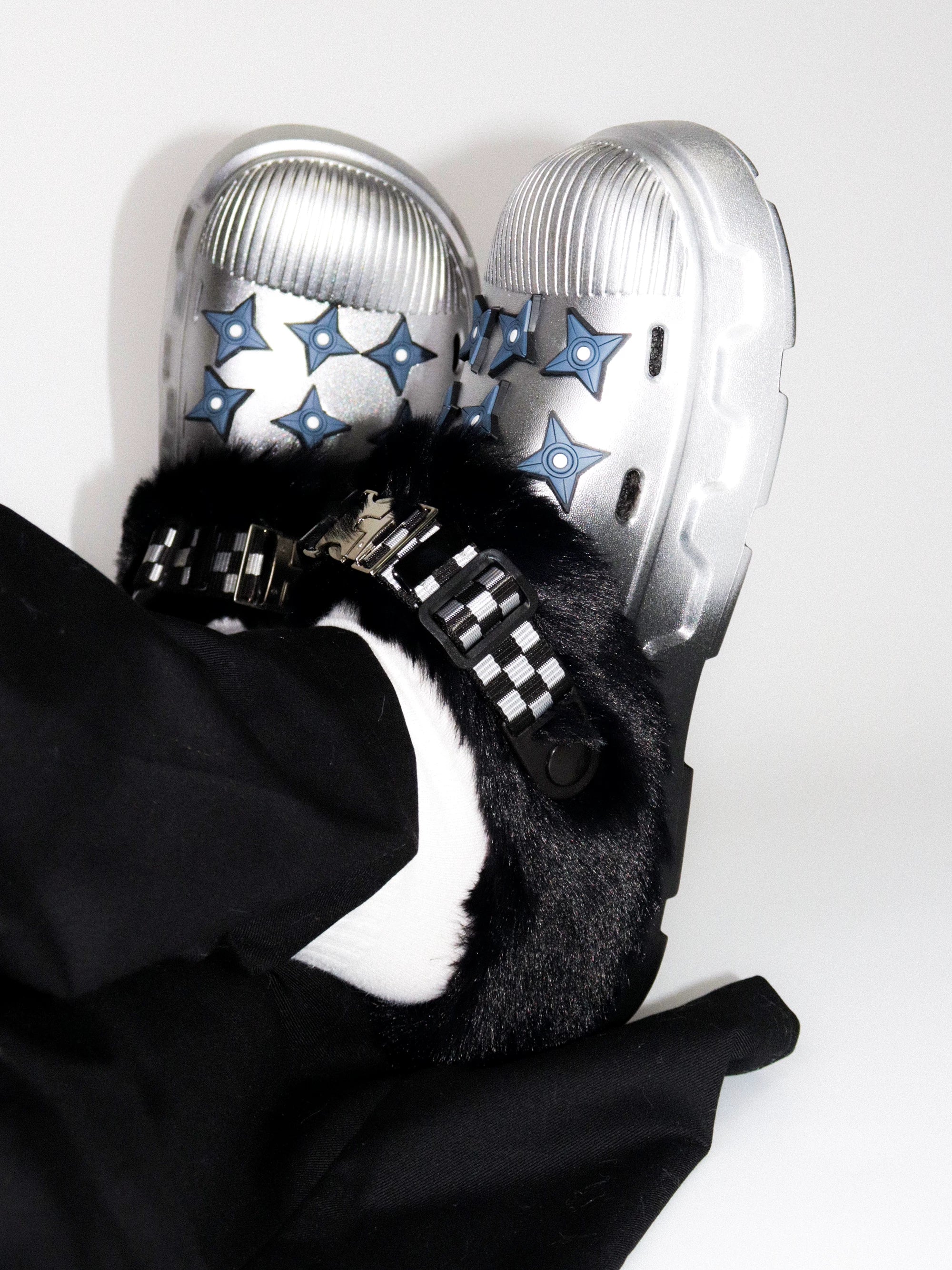 【26s Jan.】Fleece-Lined Functional Platform Clog Mule