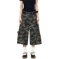 【25s Jul.】Vintage Deconstructed Topstitched Multi-pocket Short Jeans