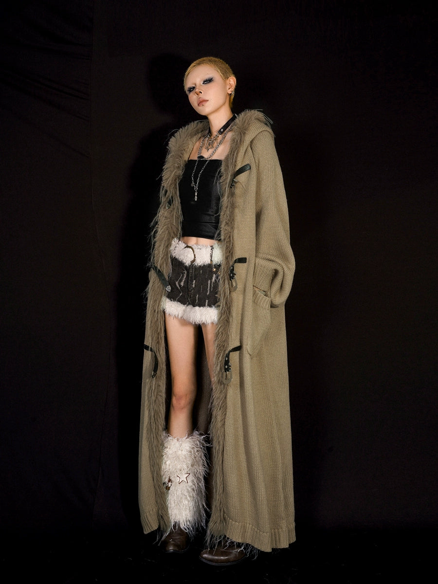 【25s Oct.】Loose Mid-length Knitted Wool Cardigan Coat