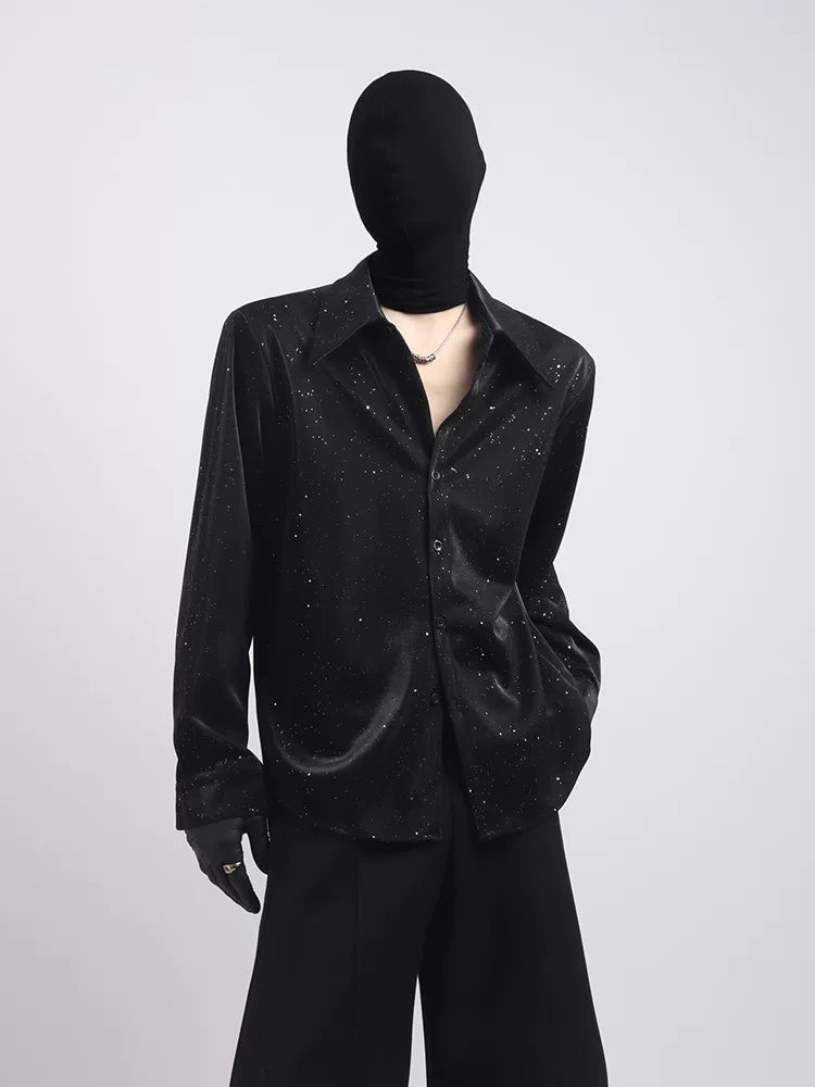 【26s May.】Sequin Detail Relaxed Shirt Jacket