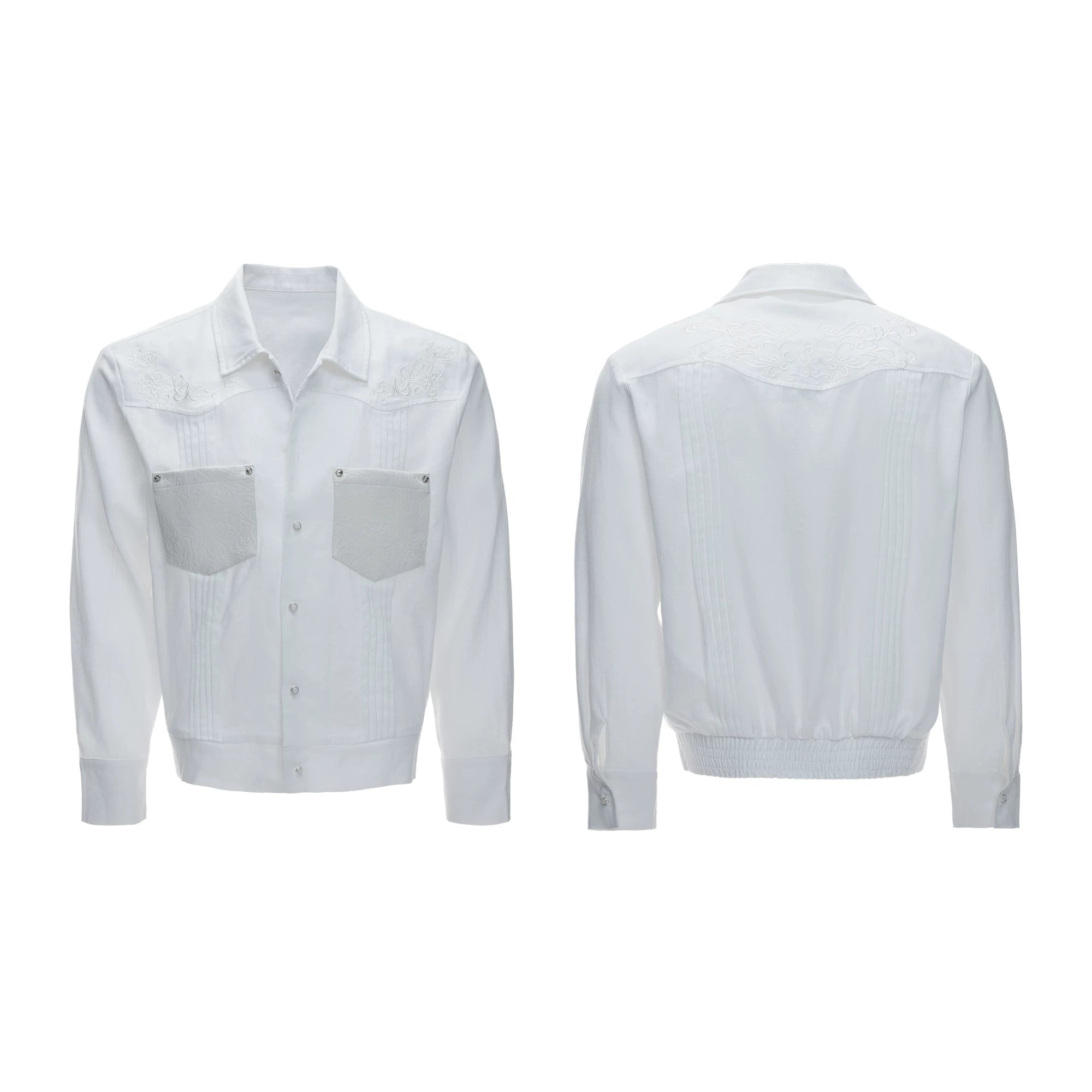 Embroidered Pleated Relaxed Shirt / Pants