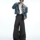 【25s Mar.】Niche Metal Double Zipper Straight Trousers