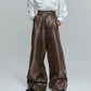 【25s Nov.】Pleated High-waisted Versatile Straight Leg Pants