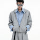 【25s Aug.】Fake Two-piece Shirt Stitching Hooded Sweatshirt/Pants