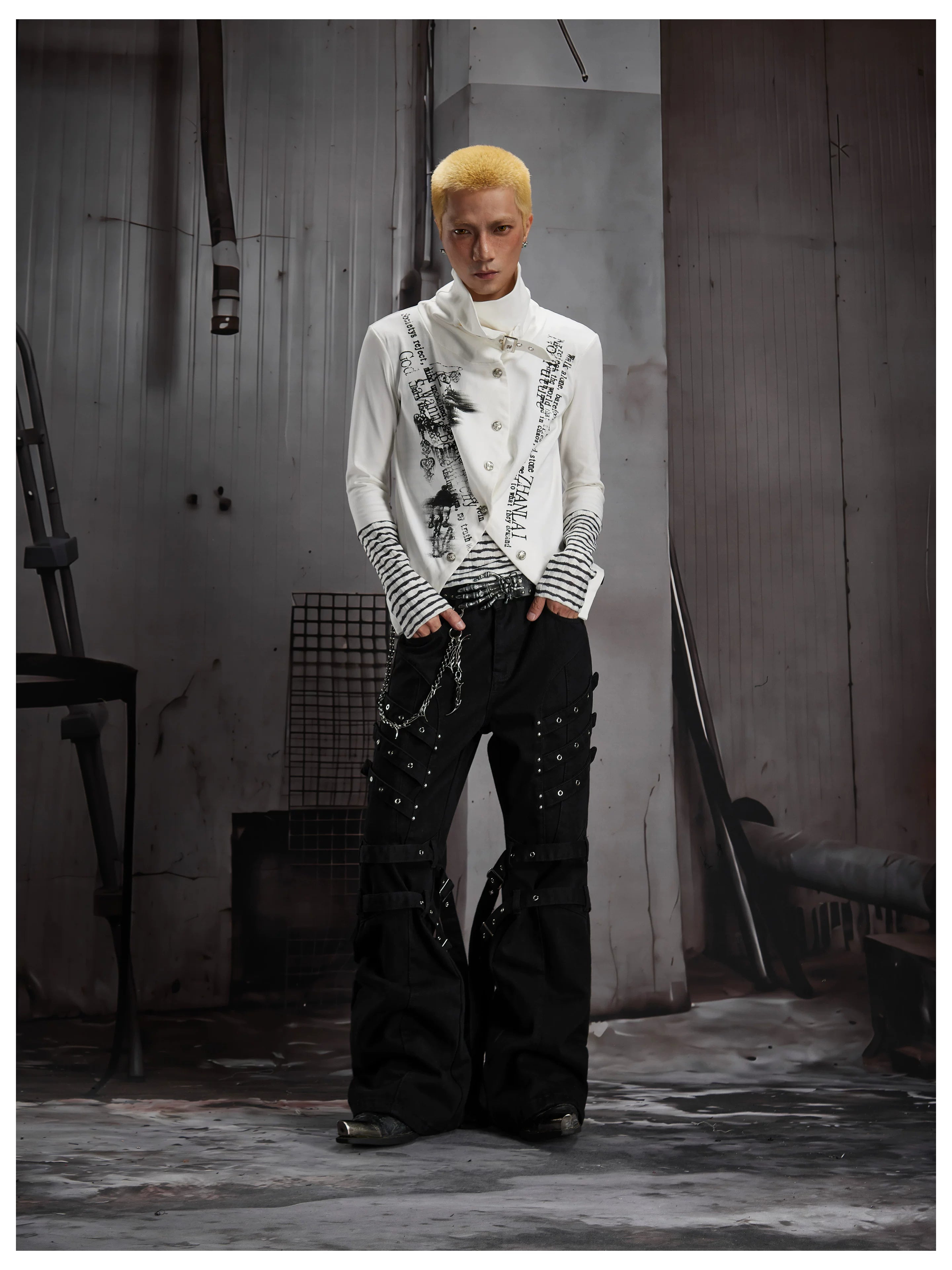 Y2K Contrast Layered Long Sleeve Tee