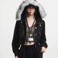【25s Oct.】Vintage Hooded Fur Collar Jacket