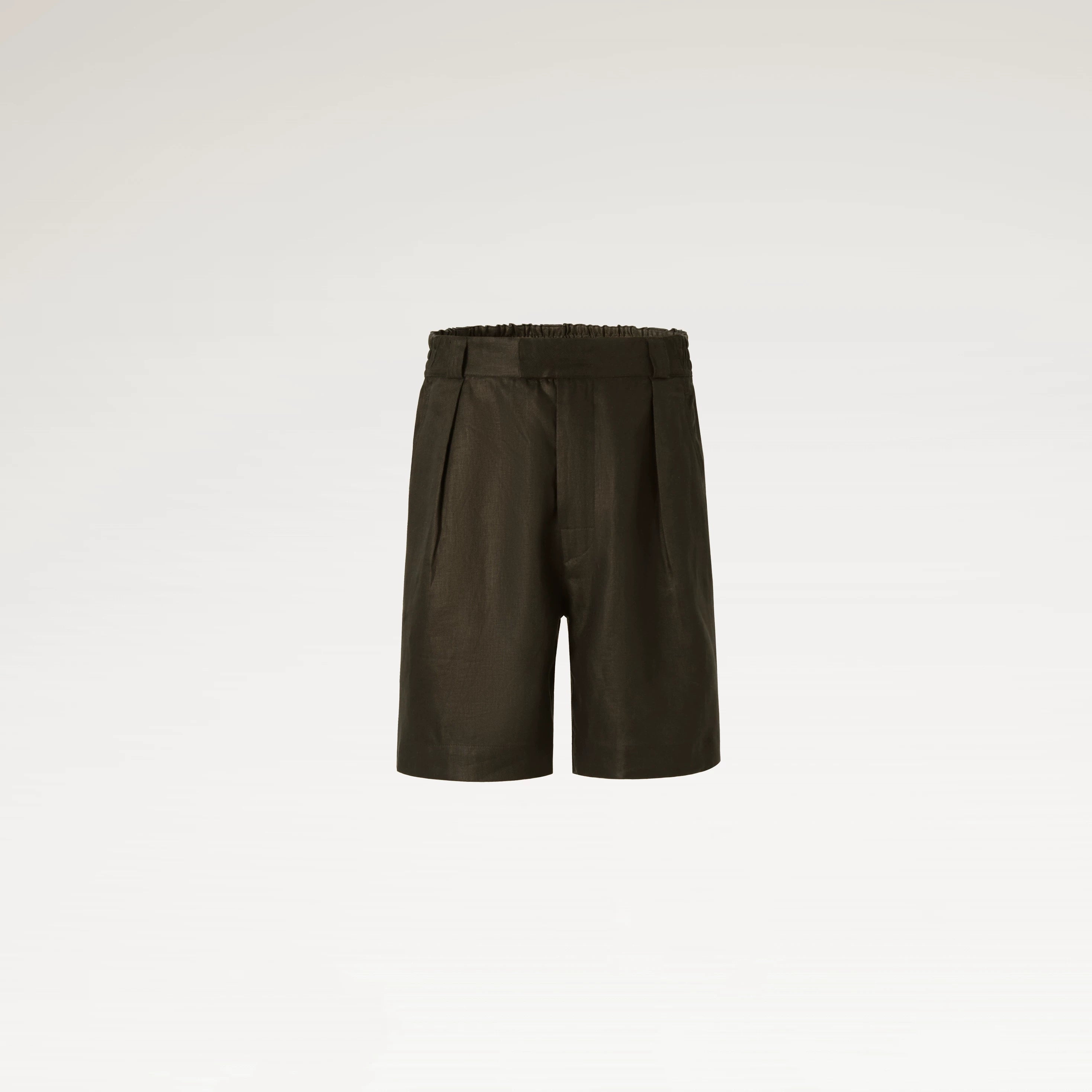 Relaxed Linen Straight Shorts