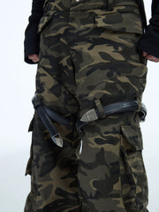 【24s Dec.】Small Belt Design Camouflage Overalls ArtsKoreanMan