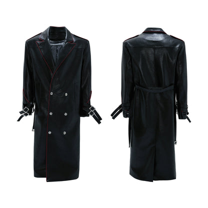 【25s Nov.】Heavy Deconstructed Crocodile Leather Coat