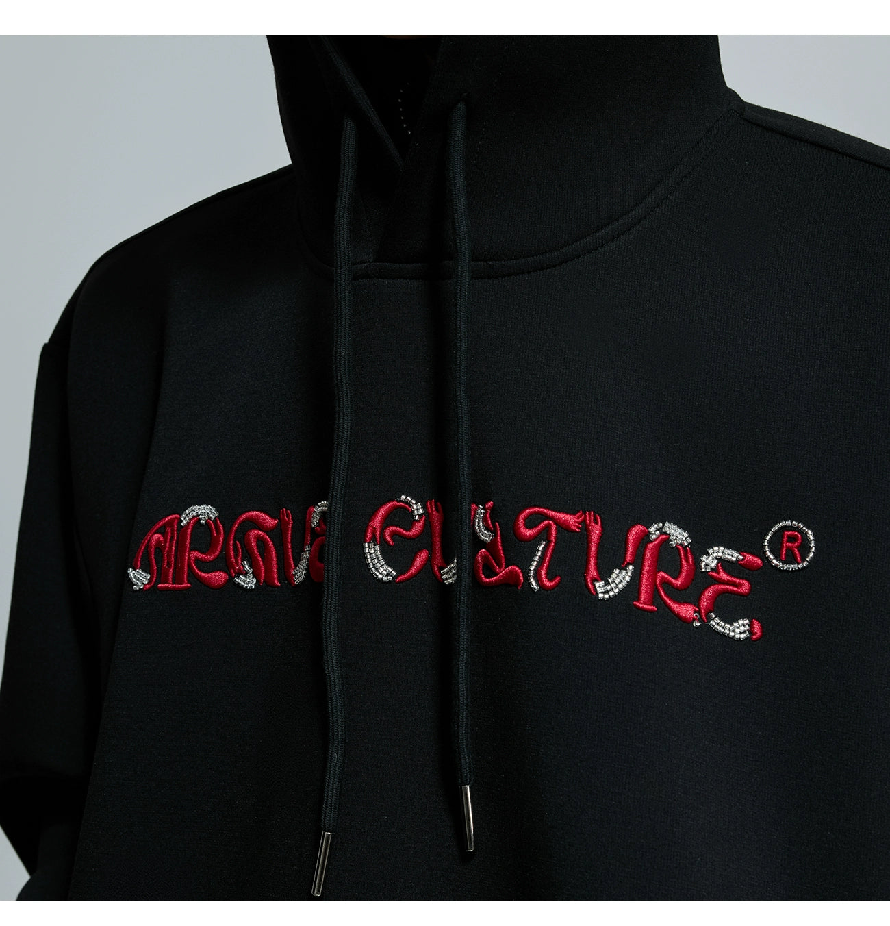 Beaded Embroidered Hoodie