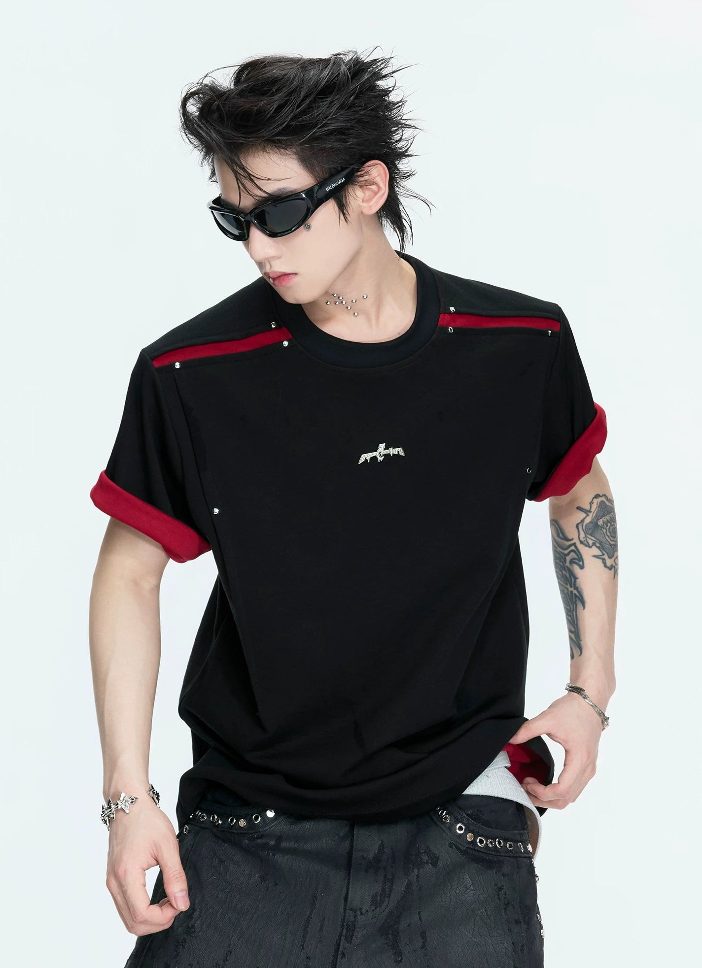 【26s Apr.】Reversible Contrast Oversized Sleeve Tee